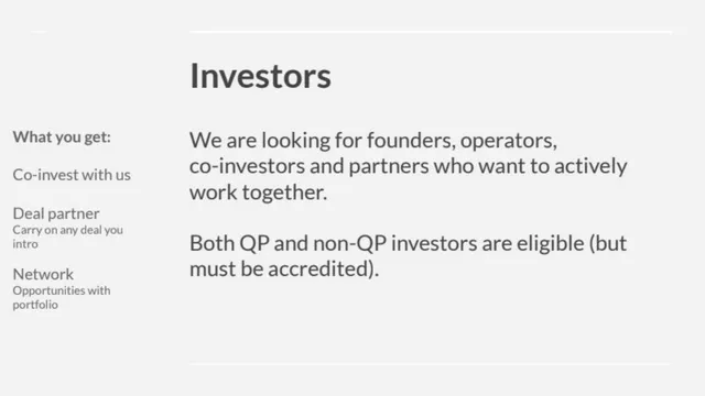 Ask & use of funds slide 7 from Earl Grey Capital Fund II