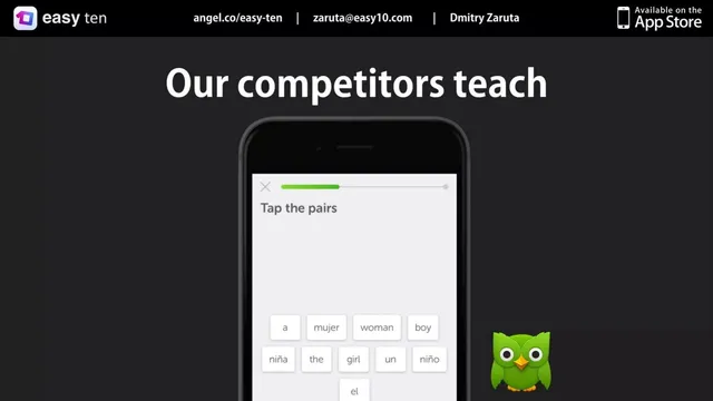 Competitors slide 5 from easy ten