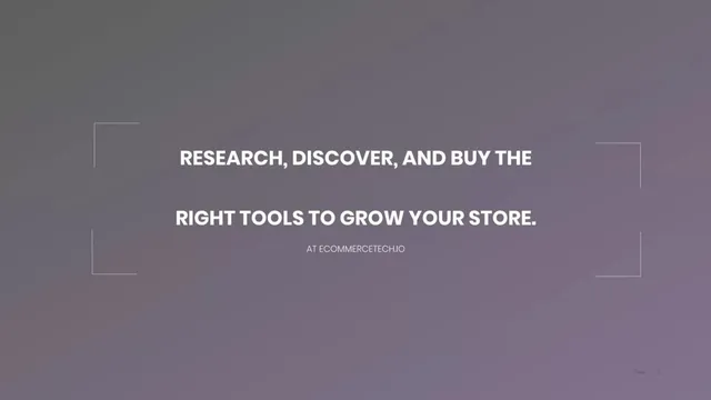 Product / solution slide 2 from Ecommerce Technology