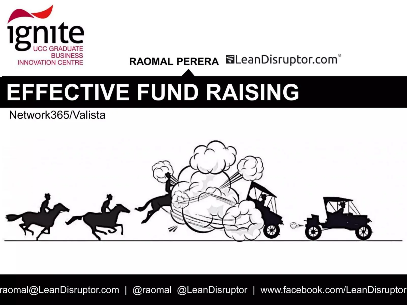 Effective Fund Raising (Network365/Valista) pitch deck slide