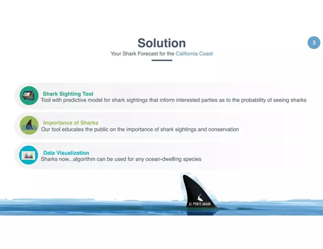 Product / solution slide 3 from El Porto Shark