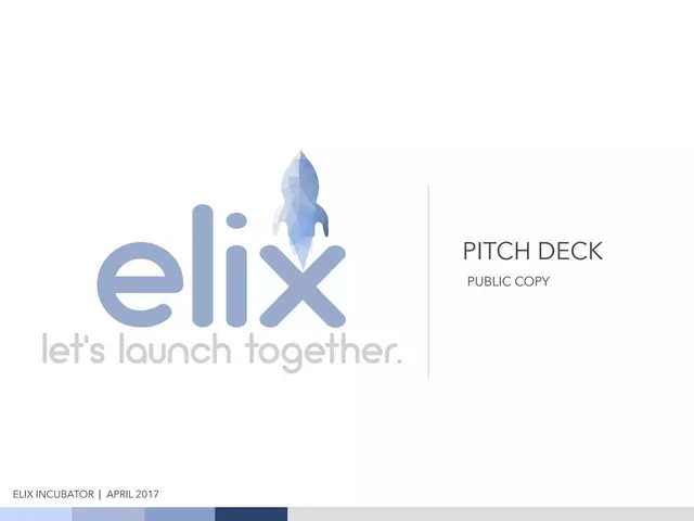 Elix Incubator pitch deck cover