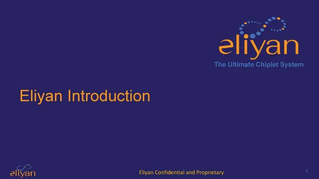 Eliyan pitch deck cover