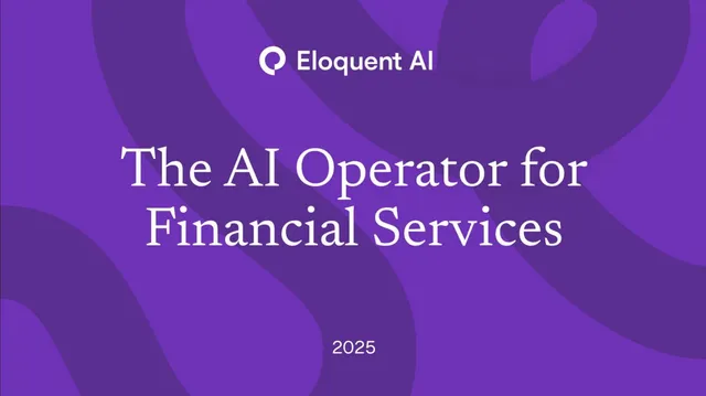 Eloquent AI pitch deck cover