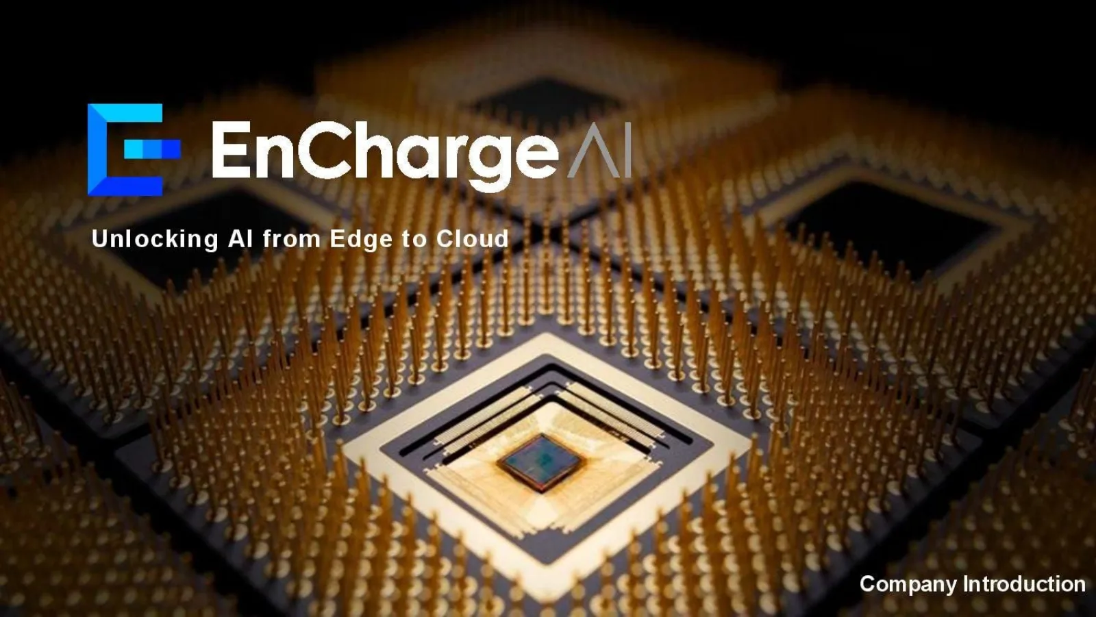 EnCharge AI pitch deck slide
