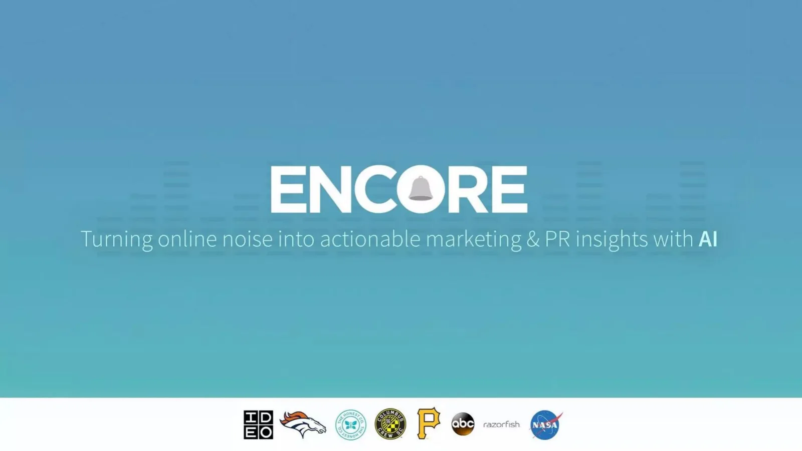 Encore Alert pitch deck slide