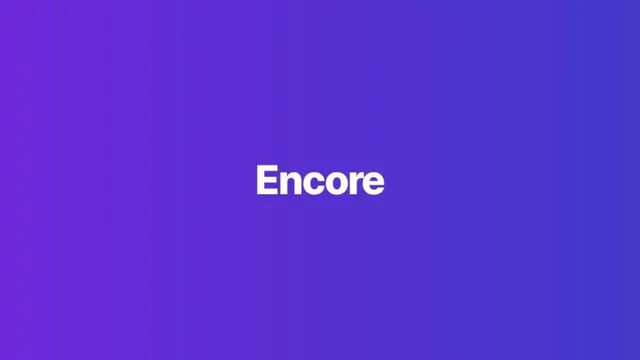 Encore pitch deck cover