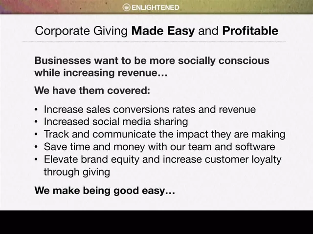 Product / solution slide 5 from Enlightened