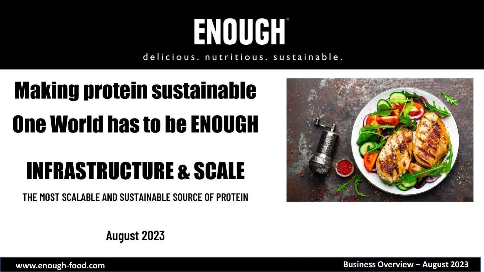 Enough pitch deck slide