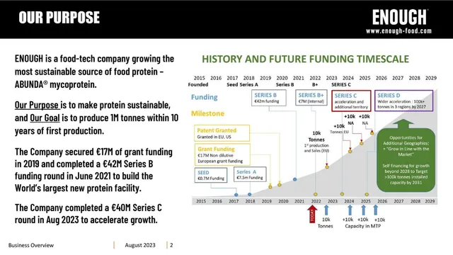 Company overview slide 2 from Enough