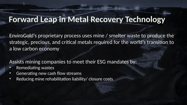 Product / solution slide 3 from EnviroGold Global