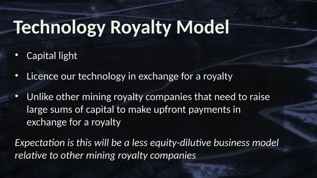 Business model / revenue streams slide 6 from EnviroGold Global