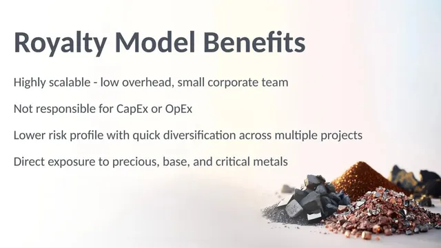 Business model / revenue streams slide 7 from EnviroGold Global