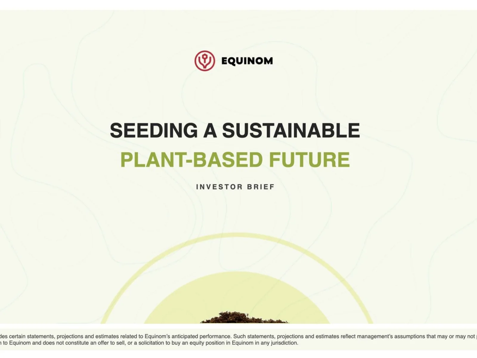 Equinom pitch deck slide