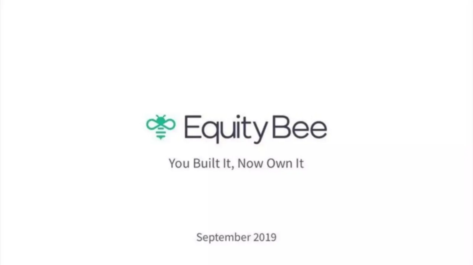 EquityBee pitch deck slide