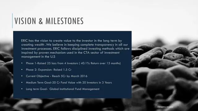 Vision slide 3 from Ennovate Research Investment & Capital