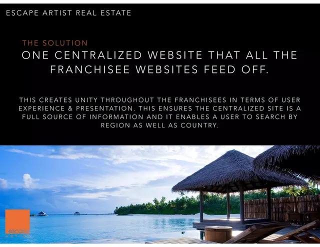 Product / solution slide 5 from Escape Artist Real Estate