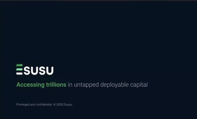 Esusu pitch deck cover