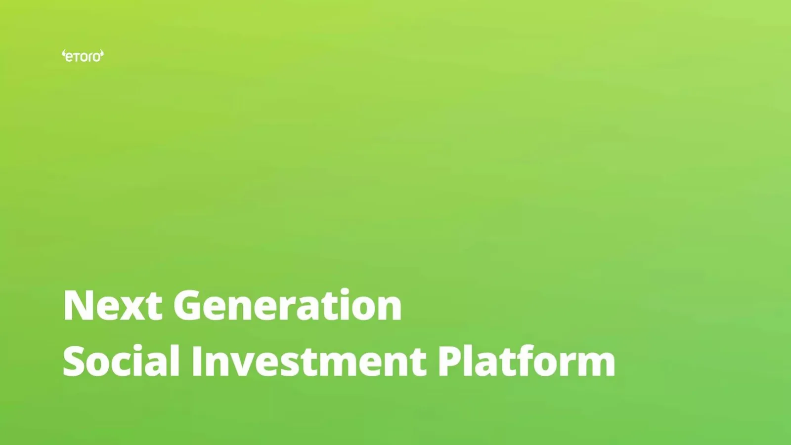 eToro pitch deck slide