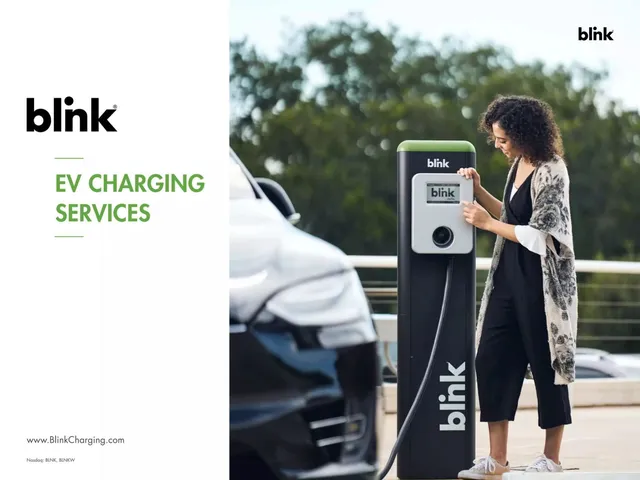 Blink Charging pitch deck cover