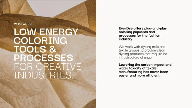 Product / solution slide 5 from Ever Dye