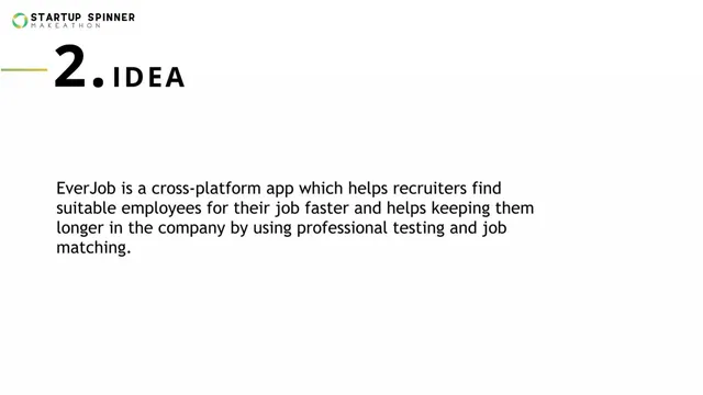 Product / solution slide 3 from EverJob