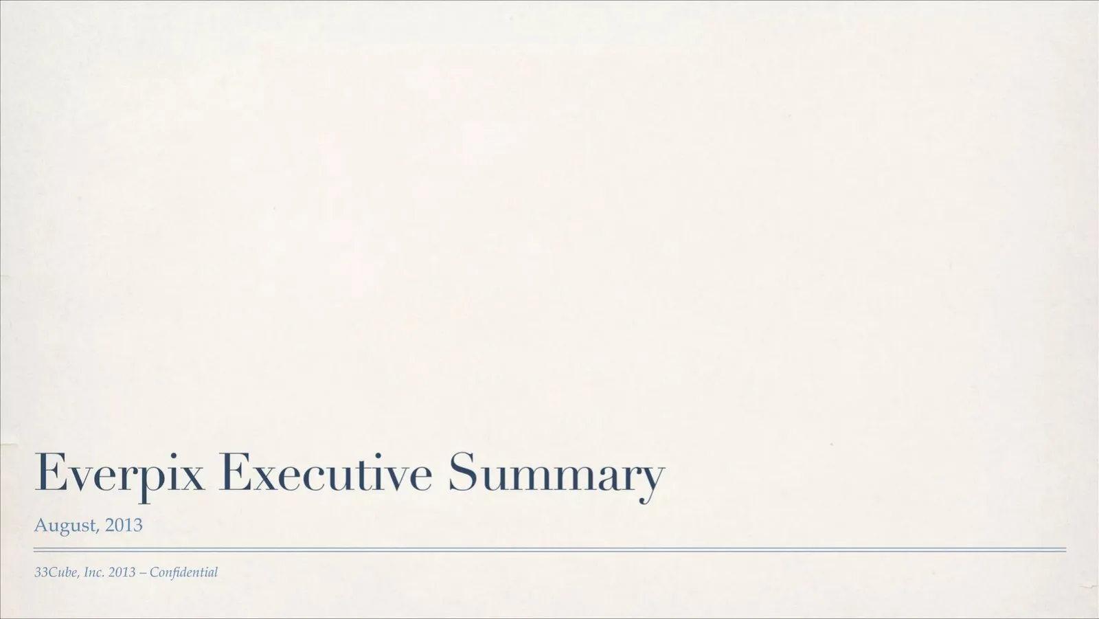 Everpix pitch deck slide
