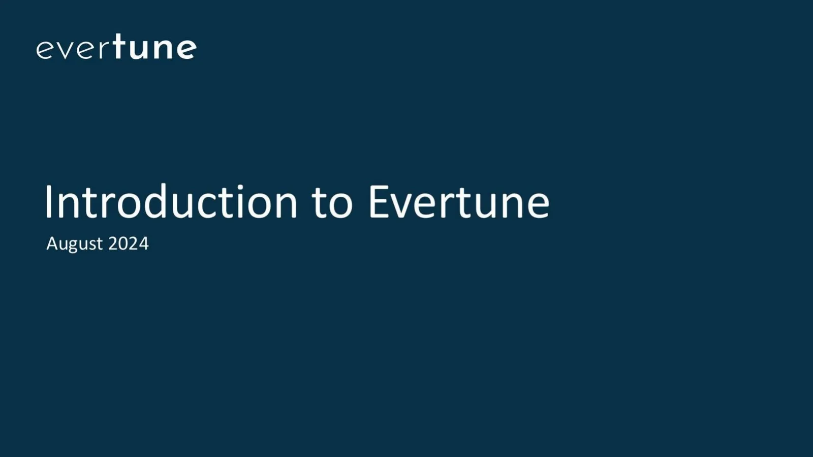 Evertune pitch deck slide
