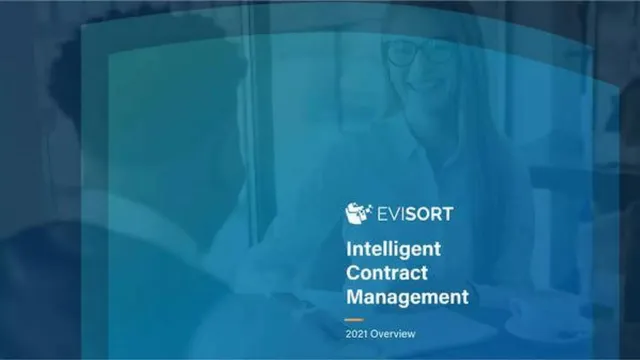 Evisort pitch deck cover