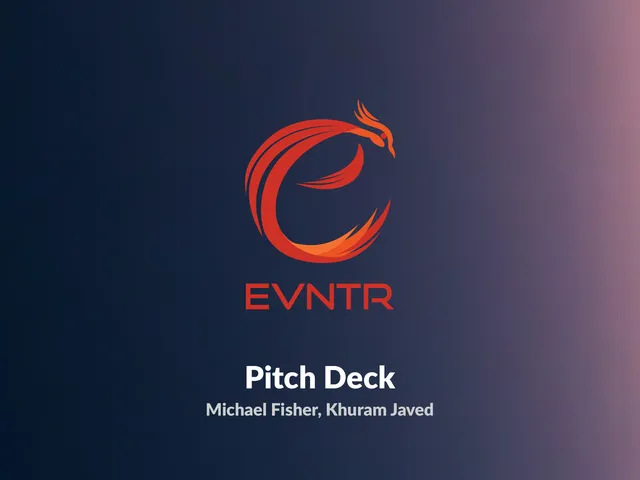 Evntr pitch deck cover