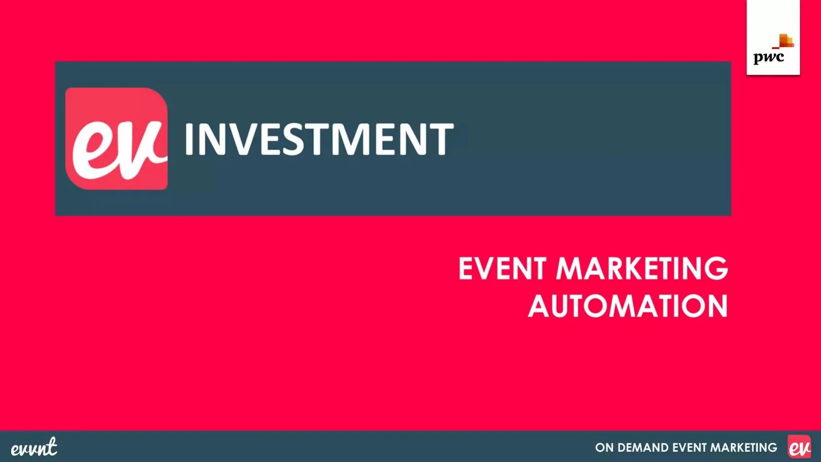 Evvnt inc pitch deck slide