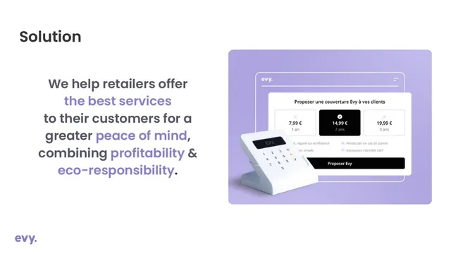 Product / solution slide 4 from Evy
