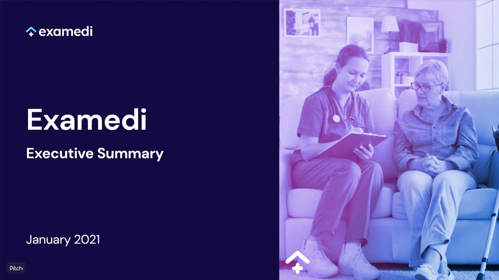 Examedi pitch deck slide