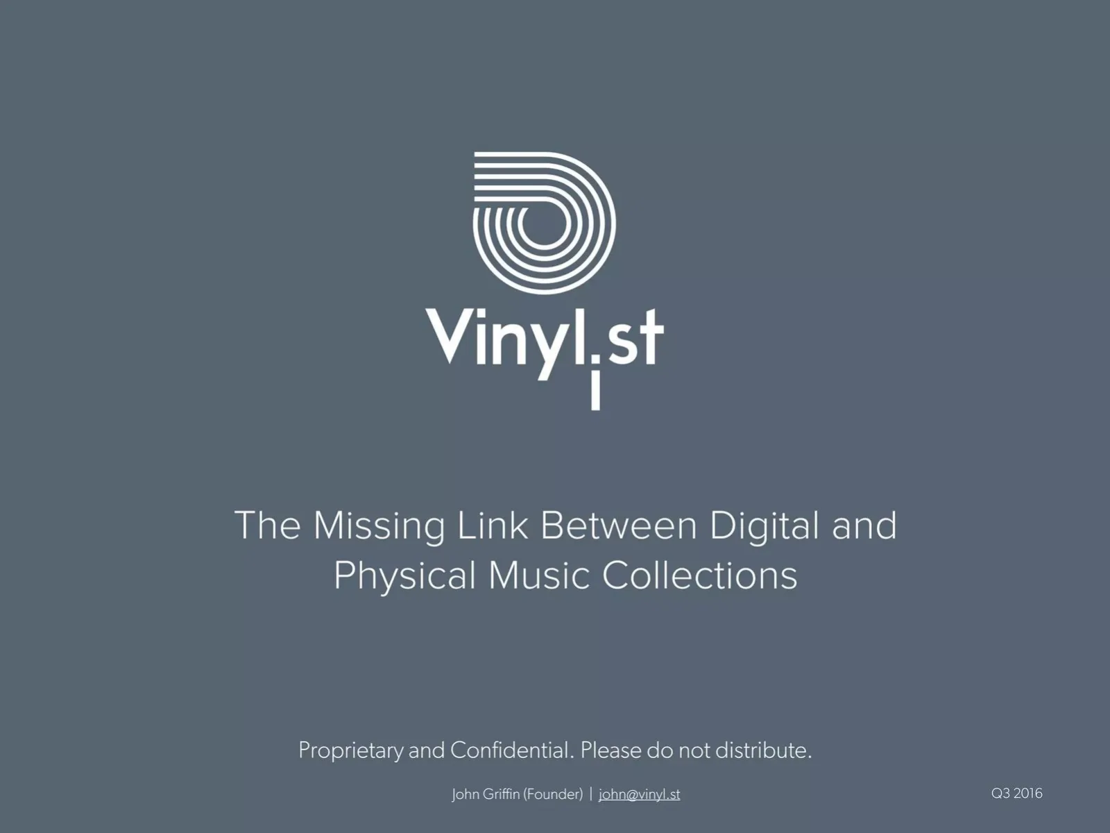 Vinyl.st pitch deck slide