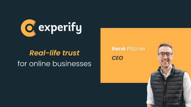 Experify pitch deck cover