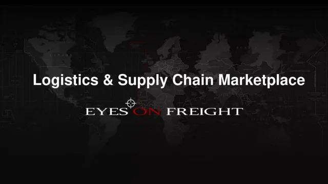 Eyes On Freight pitch deck cover