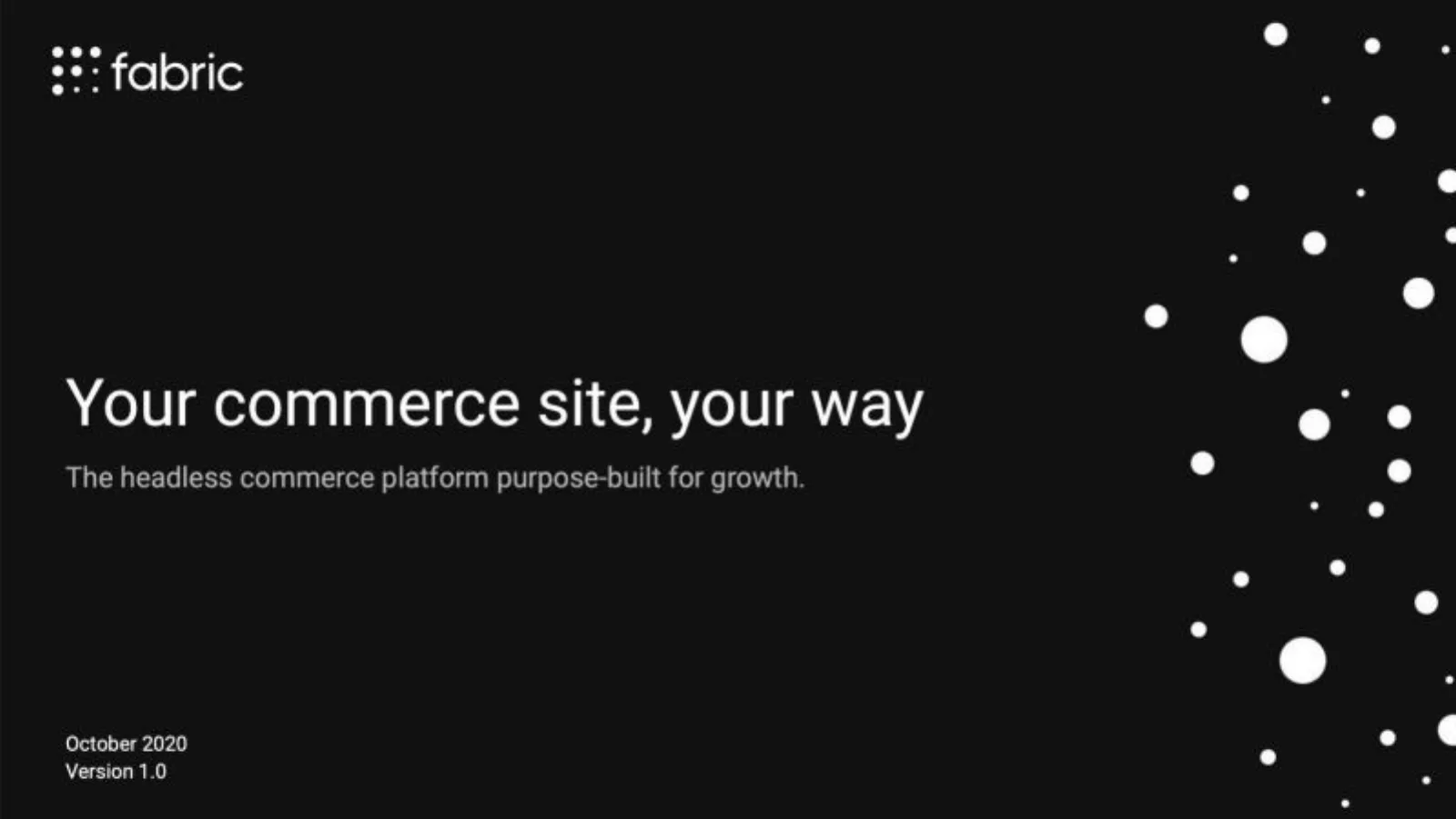 Fabric pitch deck slide