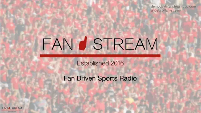 Fan Stream pitch deck cover