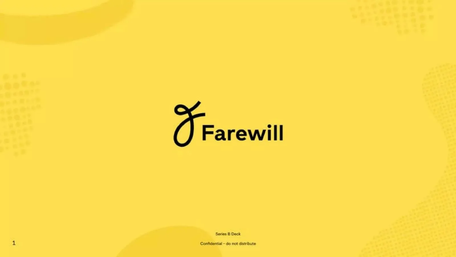 Farewill pitch deck slide