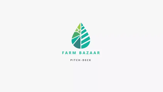 Farm Bazaar pitch deck cover