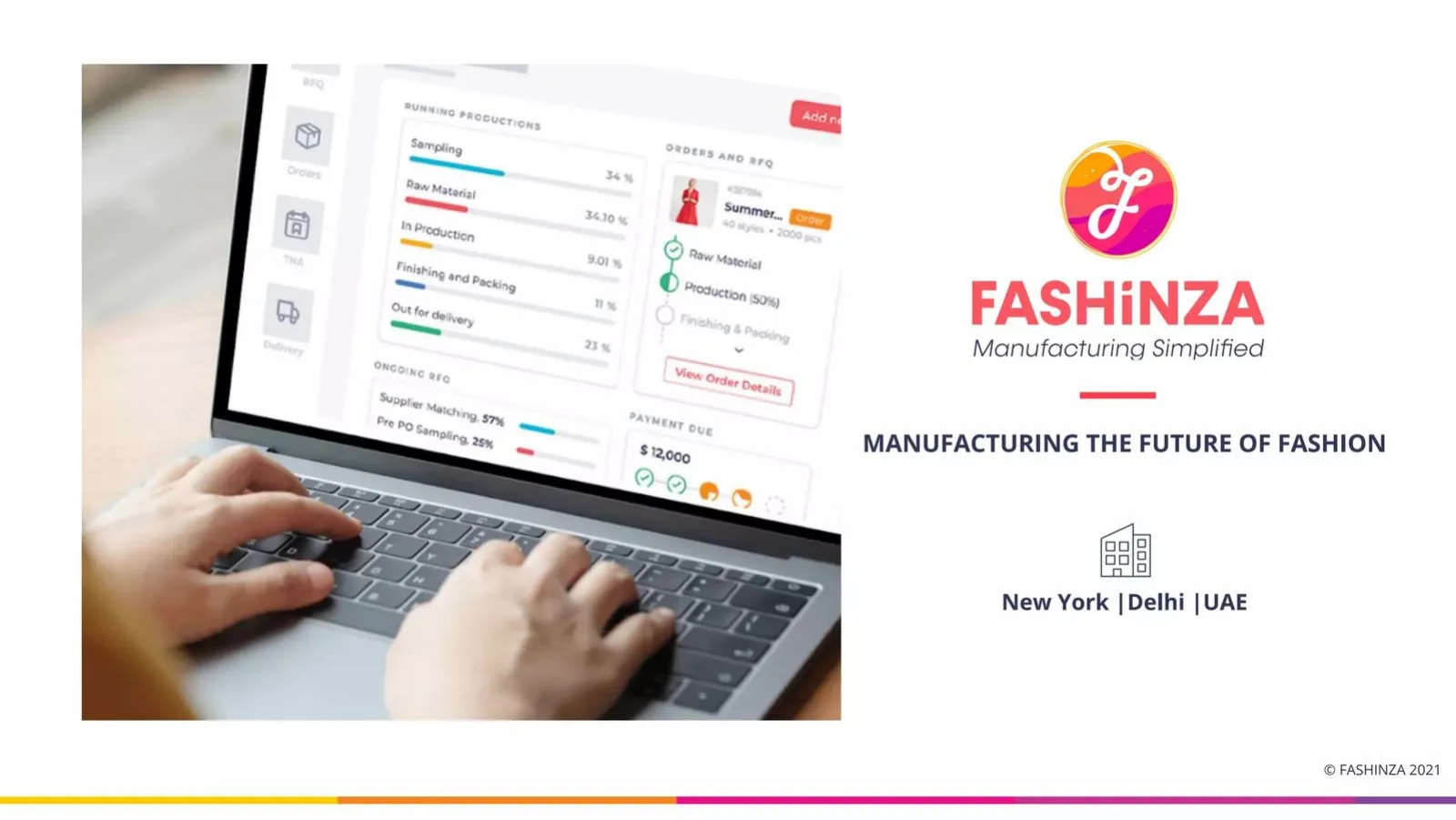 Fashinza pitch deck slide