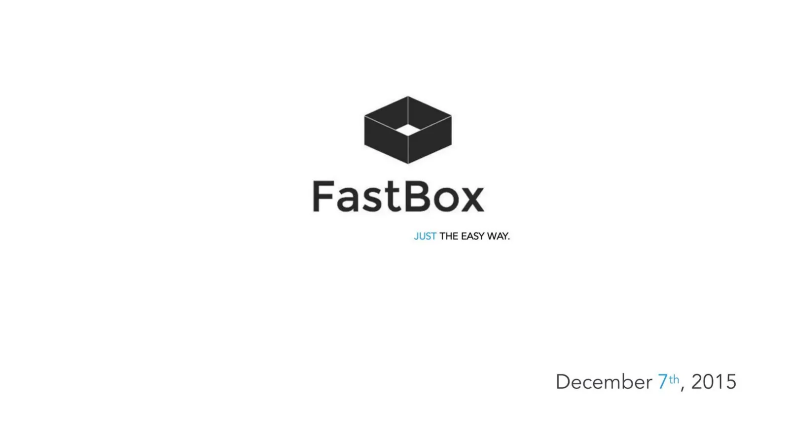 FastBox pitch deck slide