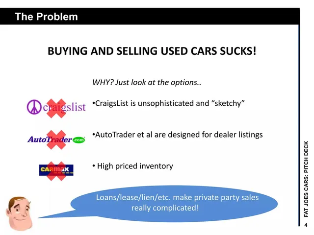 Problem slide 4 from Fat Joe's Cars