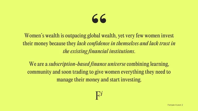 Problem slide 2 from Female Invest