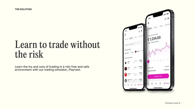 Product / solution slide 8 from Female Invest