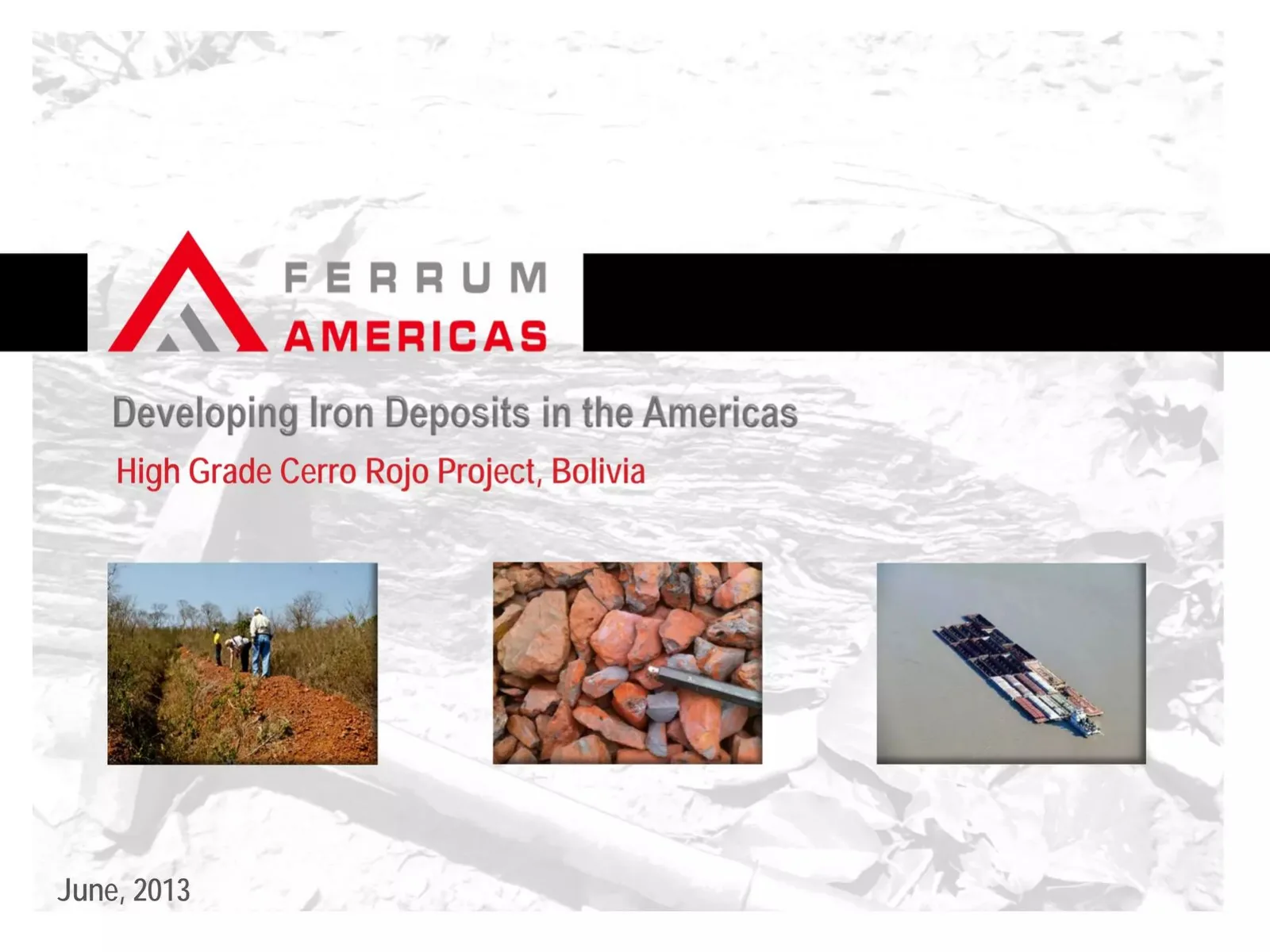 Ferrum Americas pitch deck slide