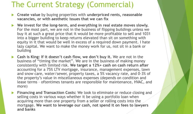 Business model / revenue streams slide 4 from FI Real Estate Fund One, LLC