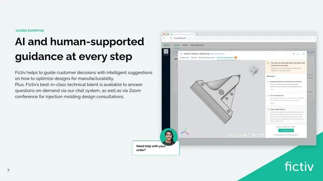 Product / solution slide 8 from Fictiv