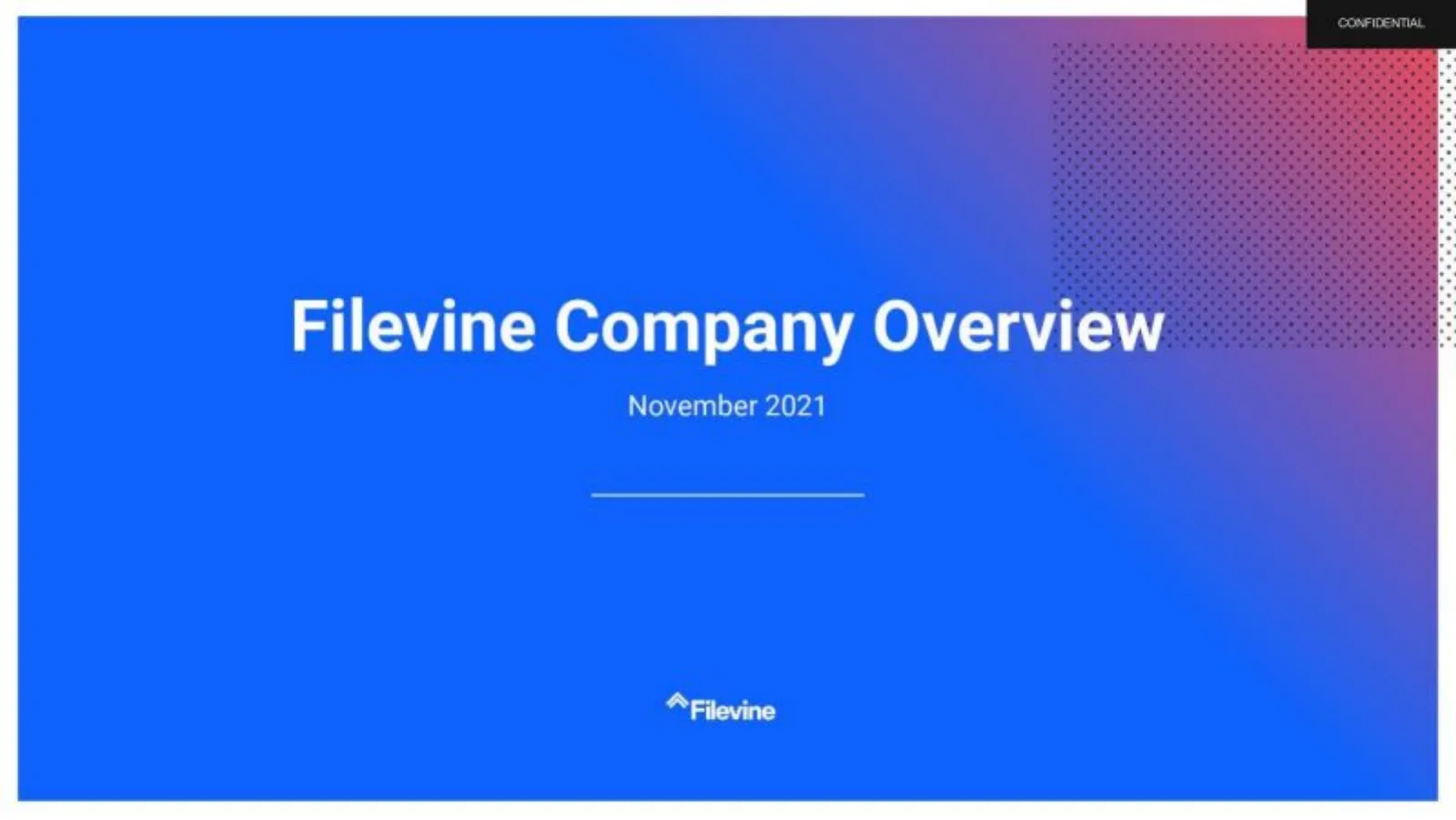Filevine pitch deck slide
