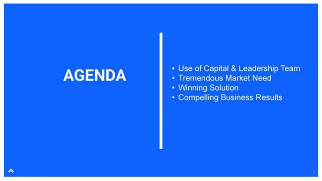 Agenda / contents slide 2 from Filevine